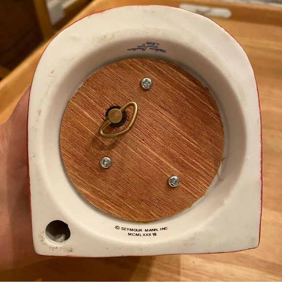 Seymour Mann Cat Music Box Porcelain Sculpture Song Memory 1987 WORKS Grannycore - Picture 7 of 11